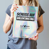 PERSONALISIERTE LEINWAND "Schei* auf Valentinstag II"