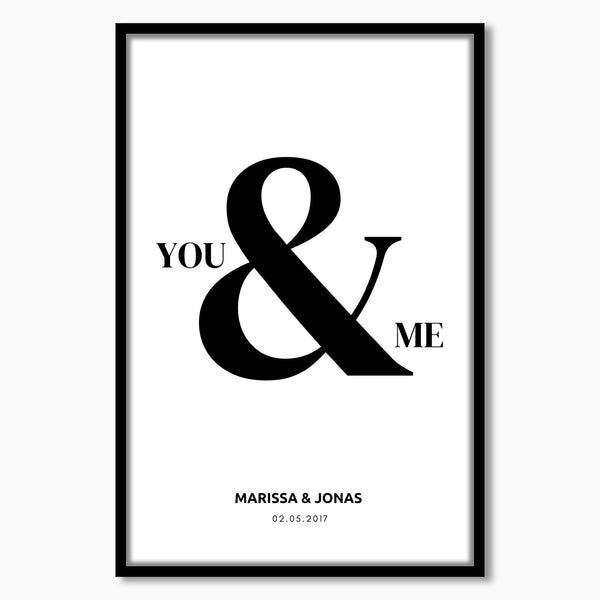Personalisiertes Bild "YOU&ME"