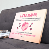 PERSONALISIERTE LEINWAND "Liebe Mama"